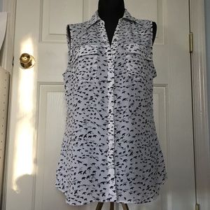 Birds tank top! New York & Company! Size M
